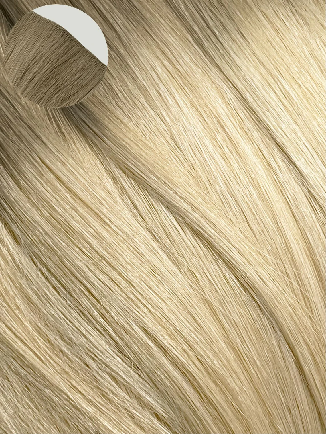 Single rooted invisible clip-ins hair extensions